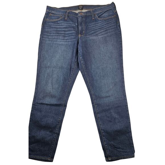 9" mid-rise skinny jean in signature stretch j crew sz 33 EUC ankle cigarette - Picture 2 of 10